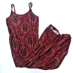 American Eagle | Red Patterned Maxi Dress